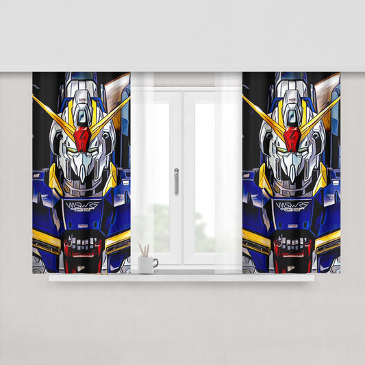 Gundam War Planet Fabric Window Curtains