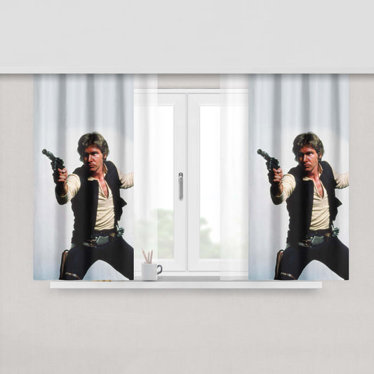 Guns Han Solo Star Wars Fabric Window Curtains