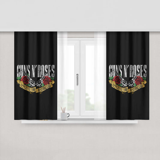 Guns N Roses Album Fabric Window Curtains