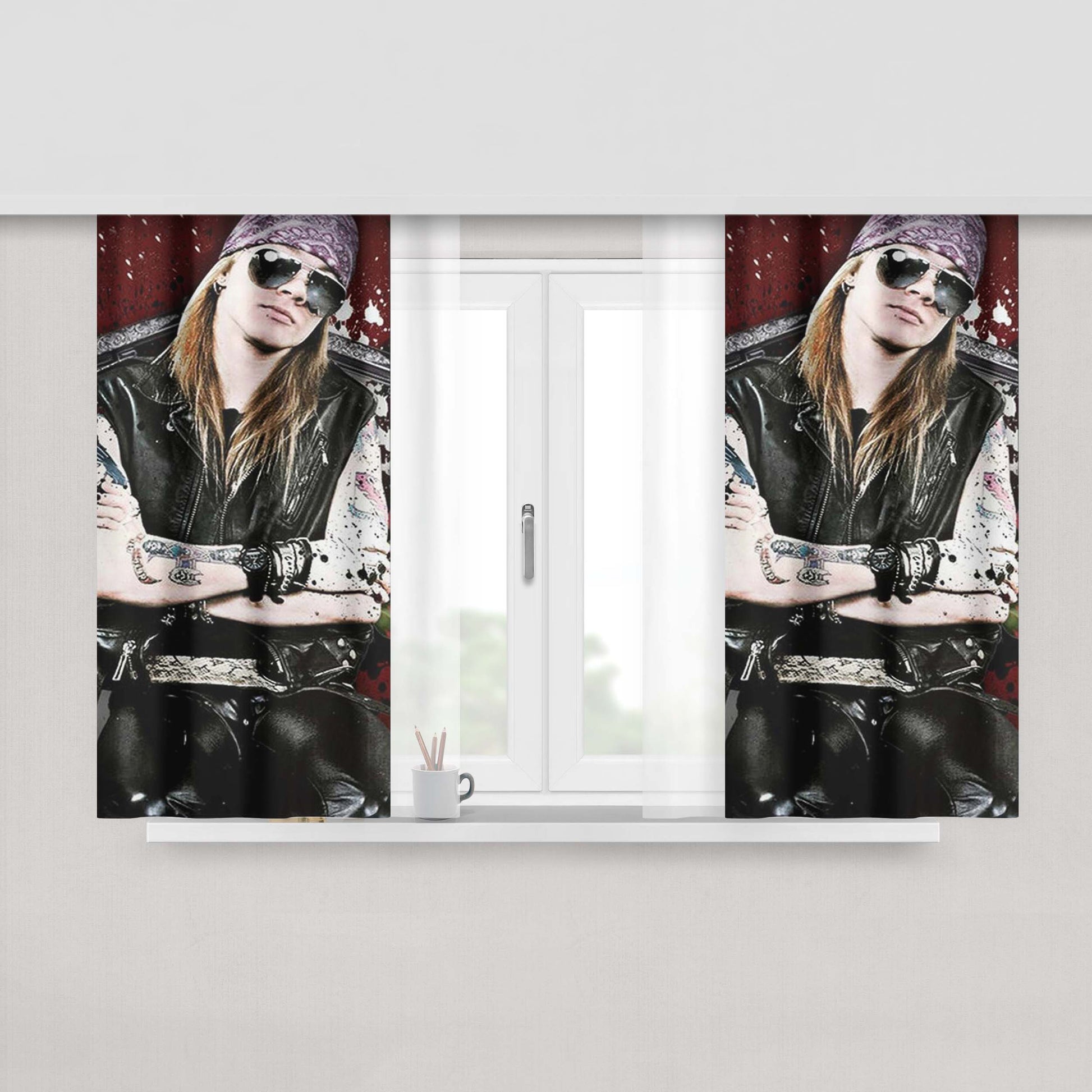 Guns N Roses Appetite For Destruction Fabric Window Curtains