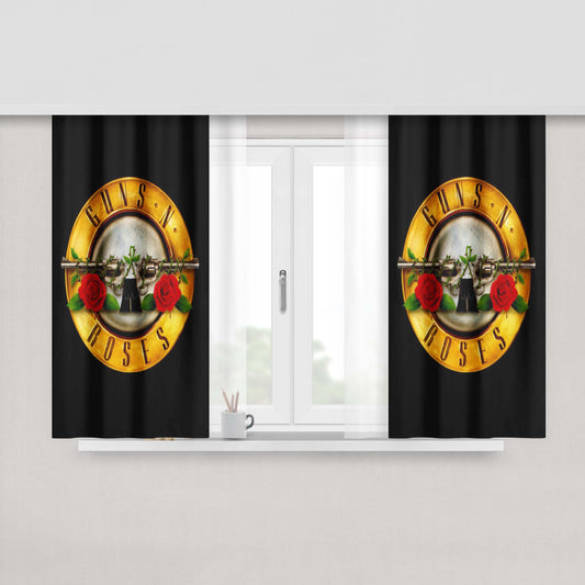 Guns N Roses Fabric Window Curtains