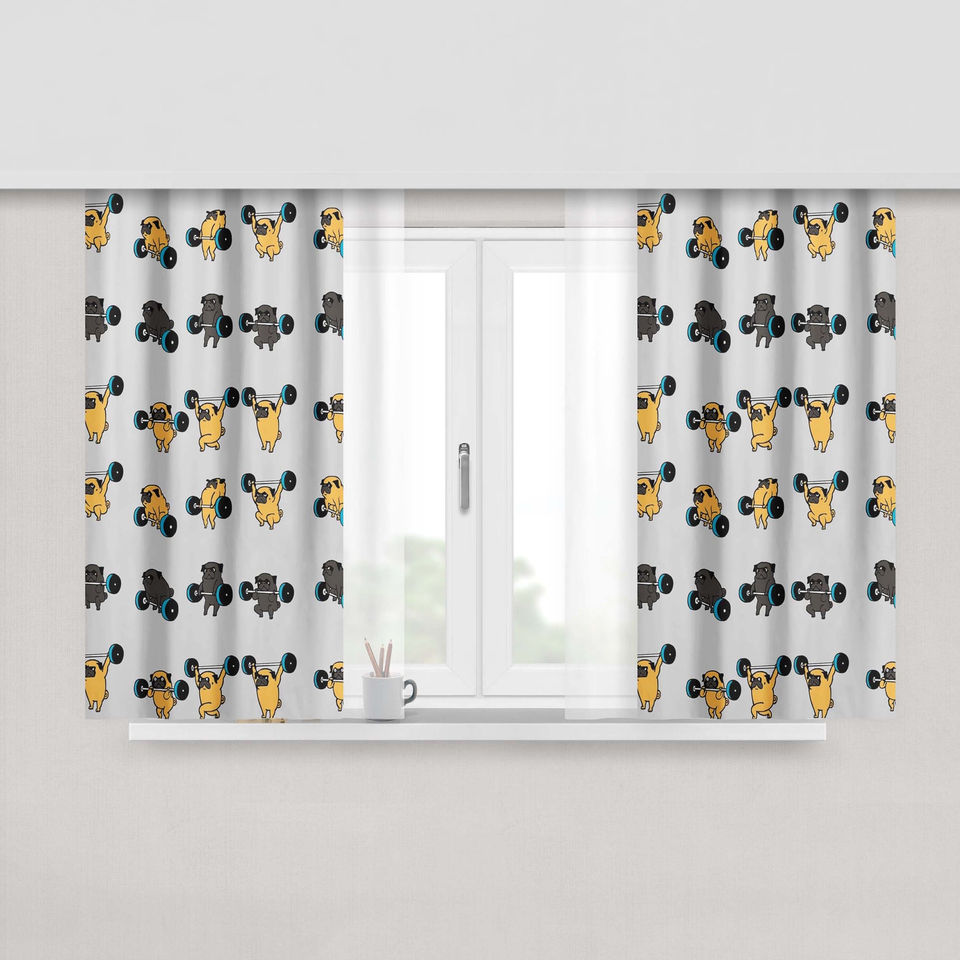 Gym Olympic Li Fabric Window Curtains