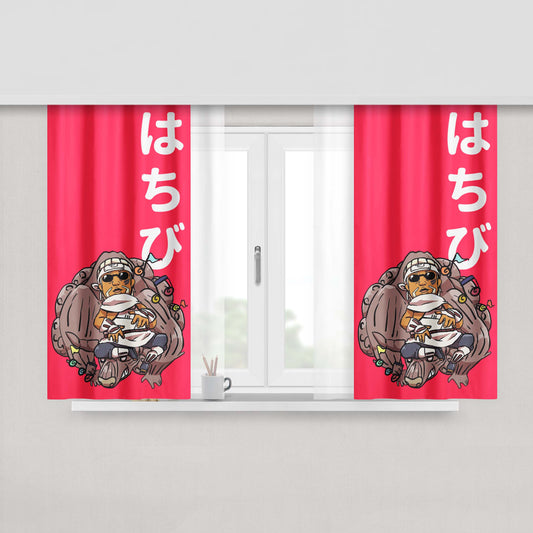 Gyuki Hachibi Killer Bee Fabric Window Curtains
