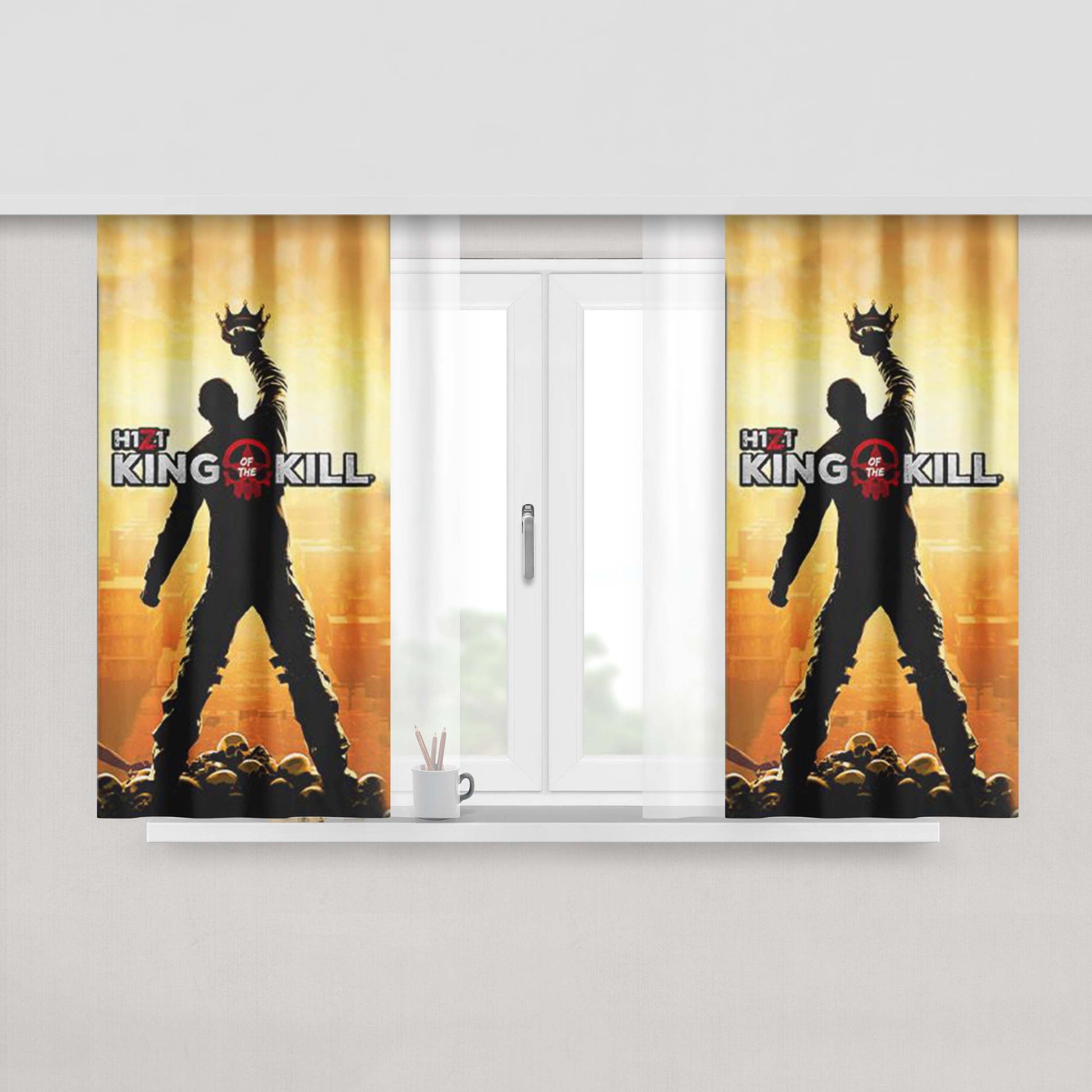 H1Z1 King Of The Kill Fabric Window Curtains