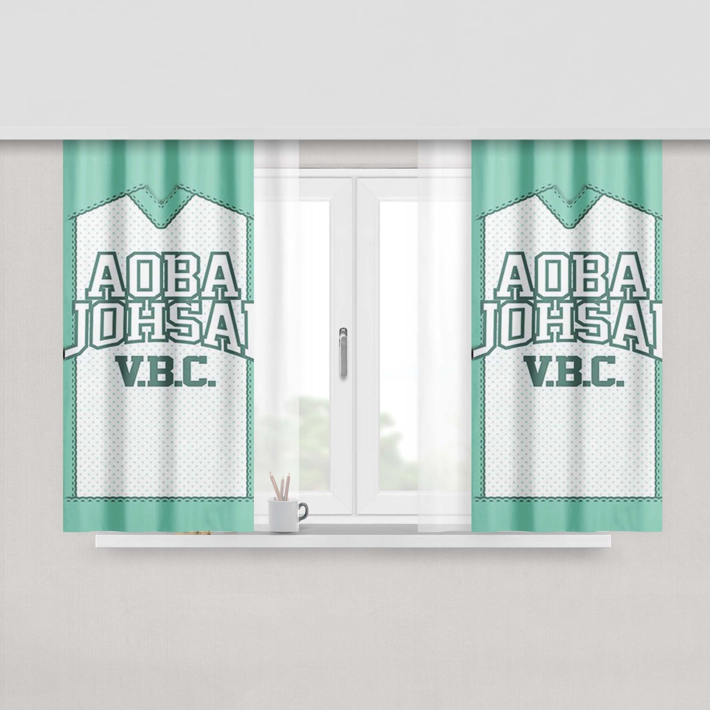Haikyuu Aoba Johsai Uni Form Fabric Window Curtains
