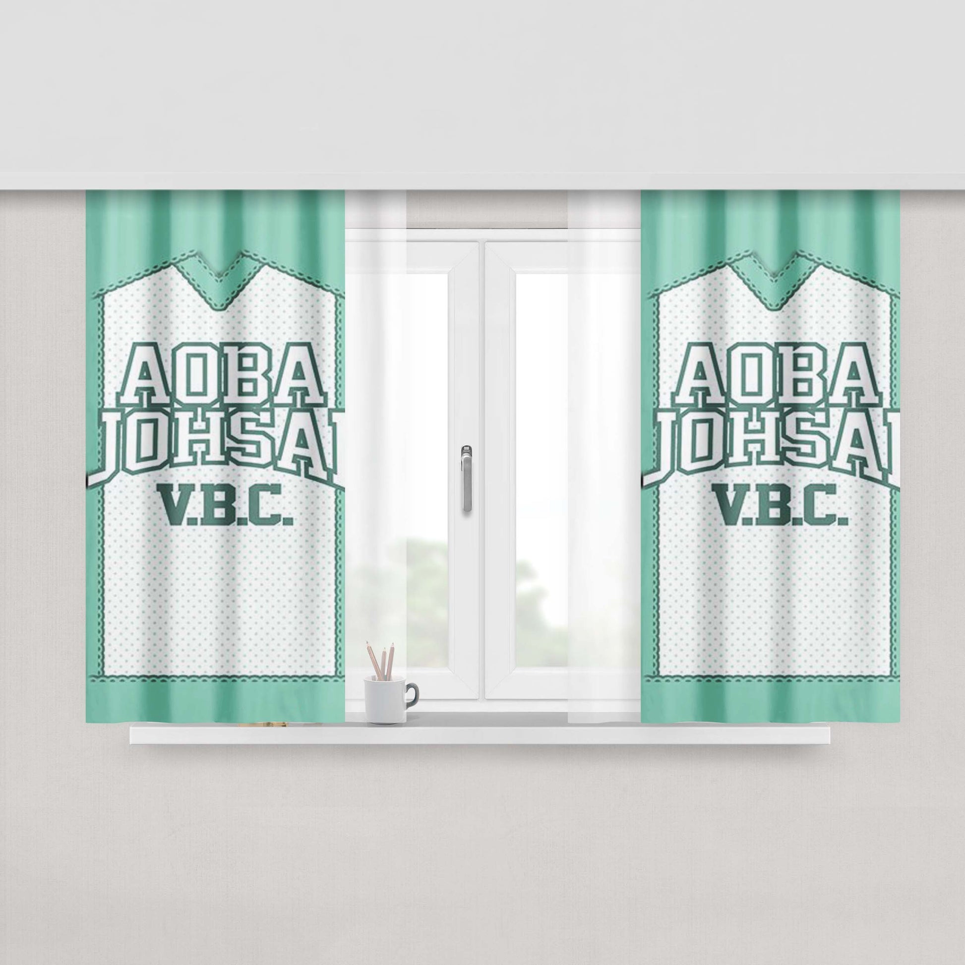 Haikyuu Aoba Johsai Uni Form Fabric Window Curtains