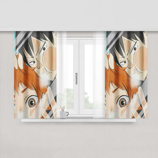 Haikyuu Kageyama Hinata Mirror Fabric Window Curtains