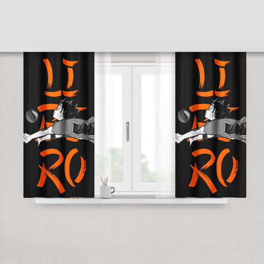 Haikyuu Yu Nishinoya Fabric Window Curtains