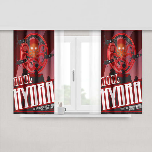 Hail Hydra Fabric Window Curtains