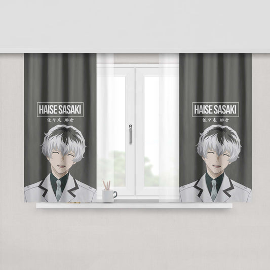 Haise Sasaki Tokyo Ghoul Fabric Window Curtains