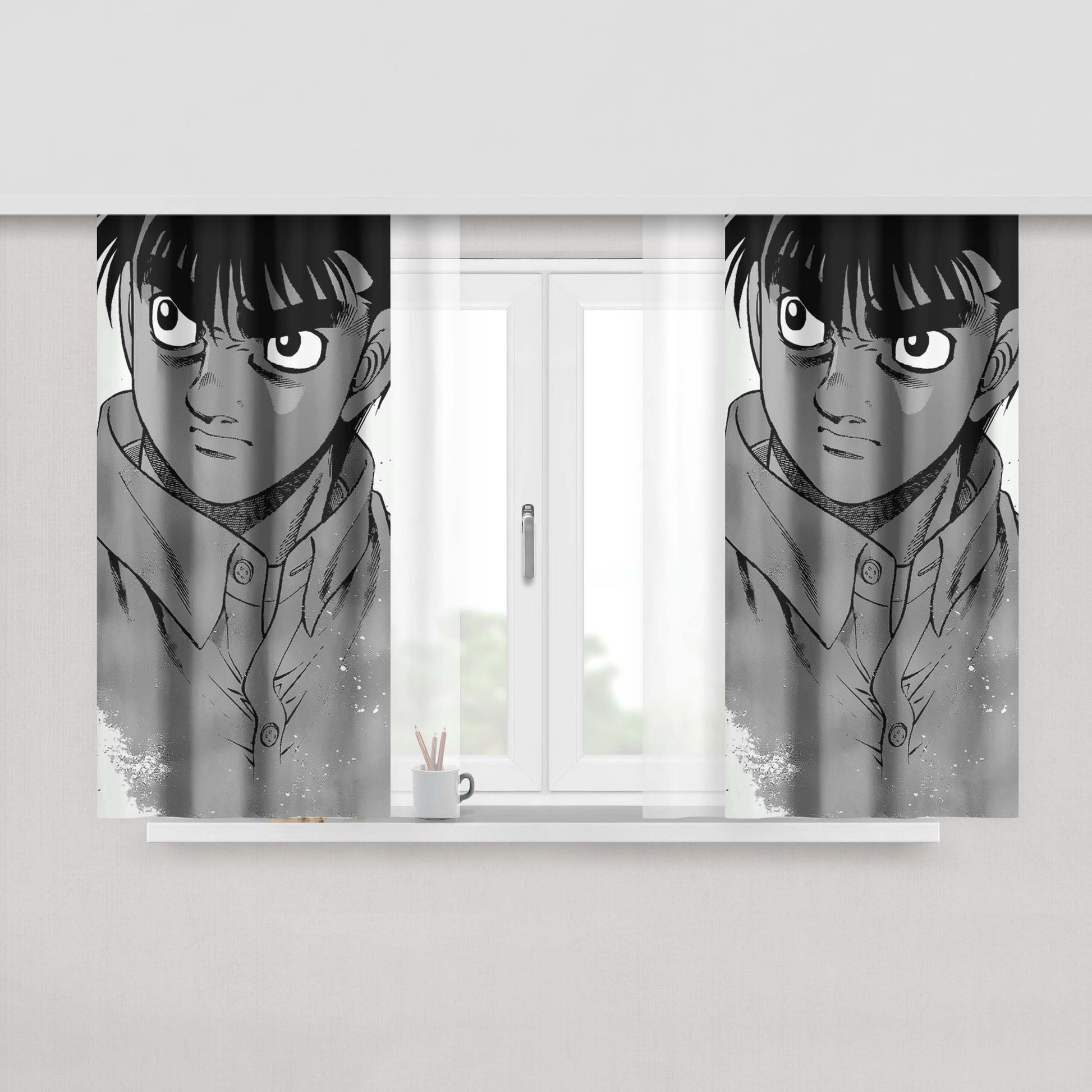 Hajime No Ippo Wallpaper Fabric Window Curtains