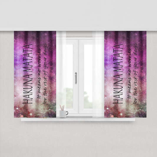 Hakuna Matata Fabric Window Curtains
