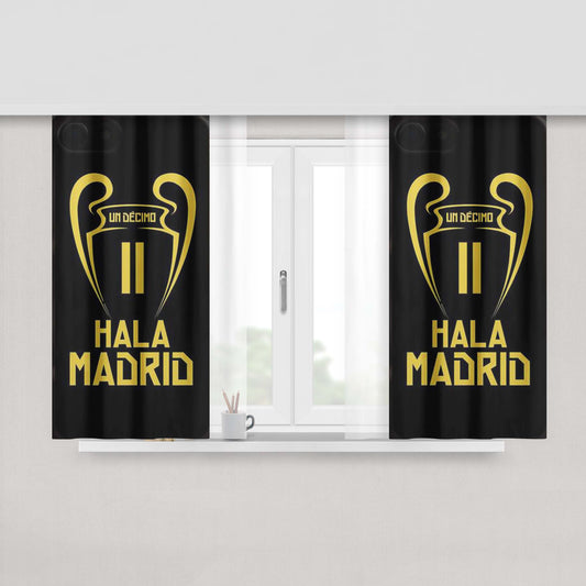 Hala Madrid Champions 11 Fabric Window Curtains