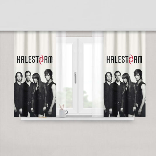 Halestorm Band Fabric Window Curtains