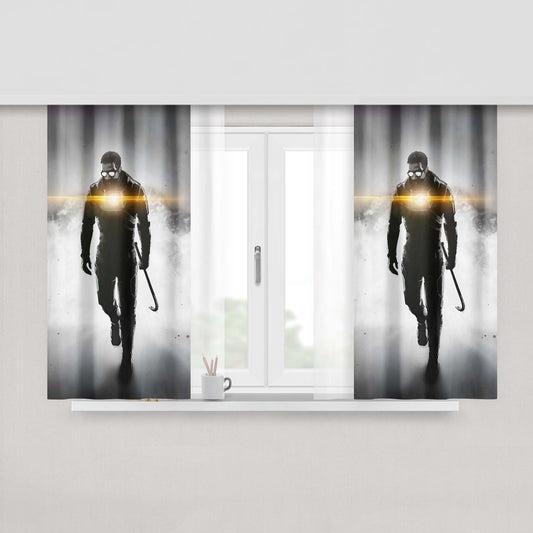 Half Life 2 Gordon Freeman Wallpapers Fabric Window Curtains