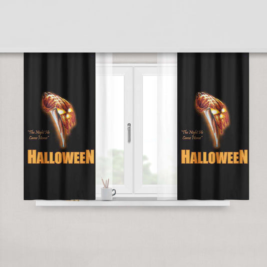 Halloween The Night He Came Fabric Window Curtains