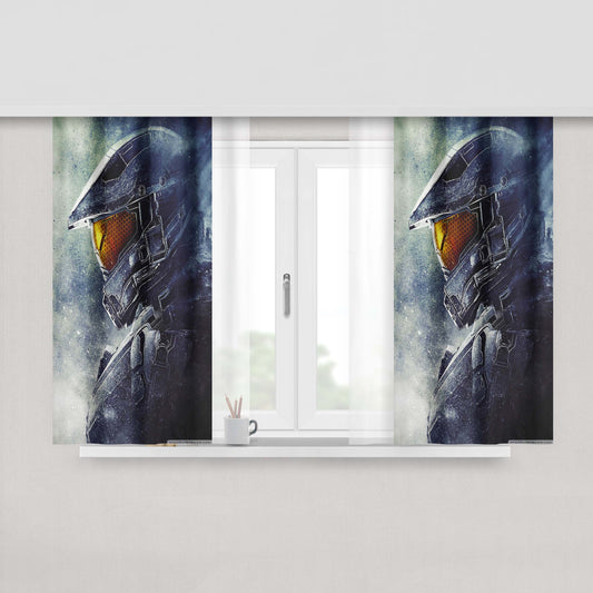 Halo 5 Guardians Master Chief Armor Fabric Window Curtains