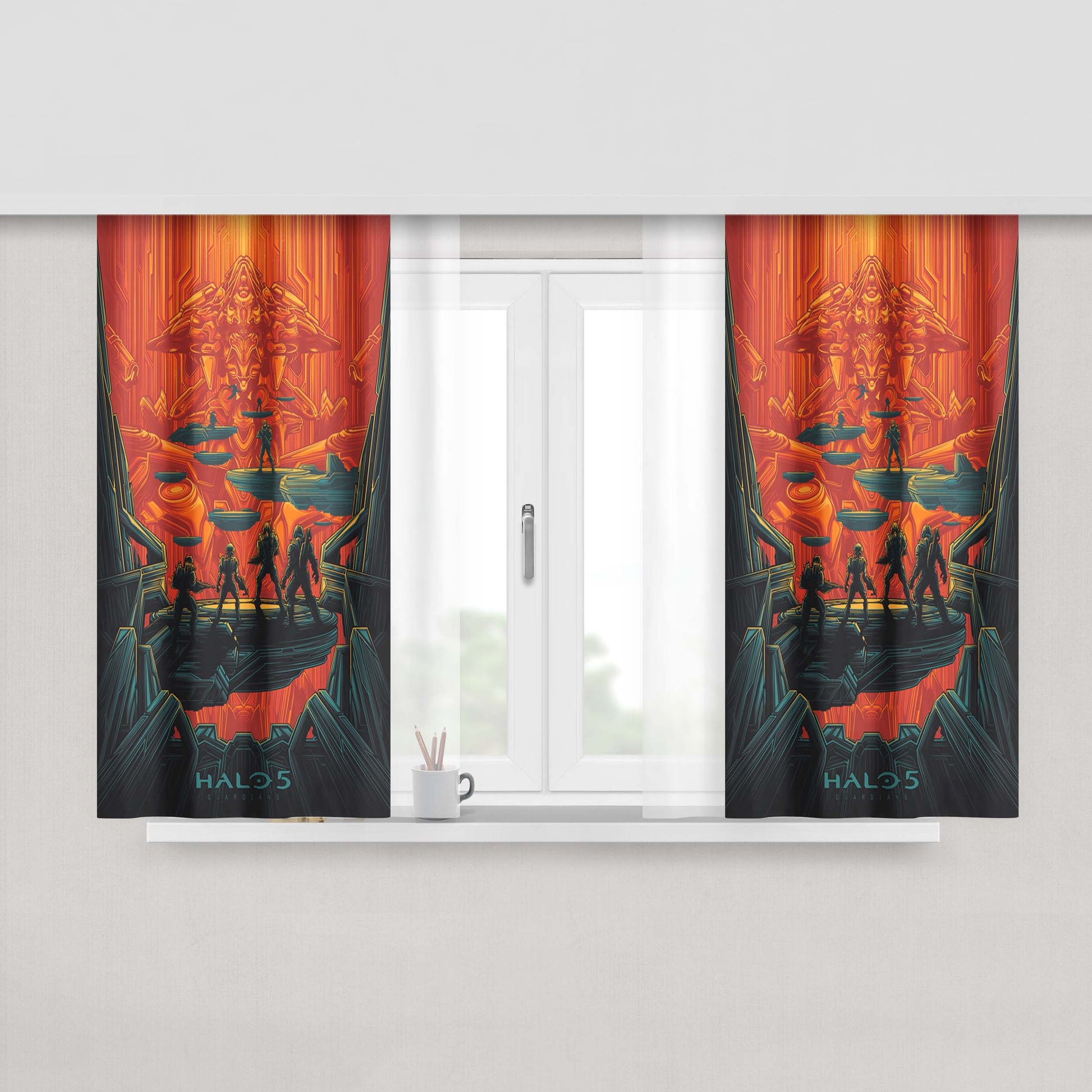 Halo Dan Mumford Fabric Window Curtains