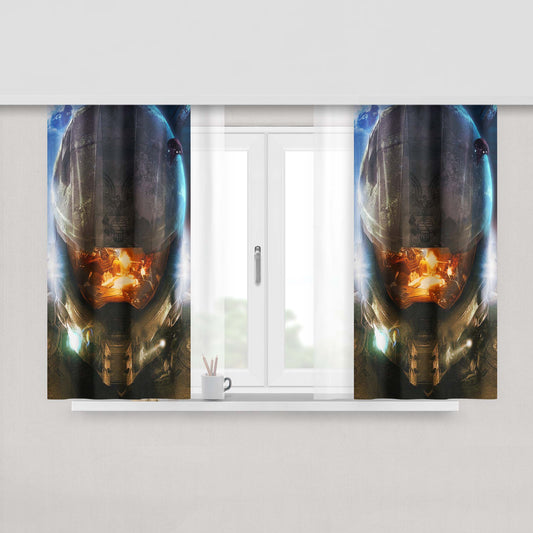 Halo Master Chief Fabric Window Curtains