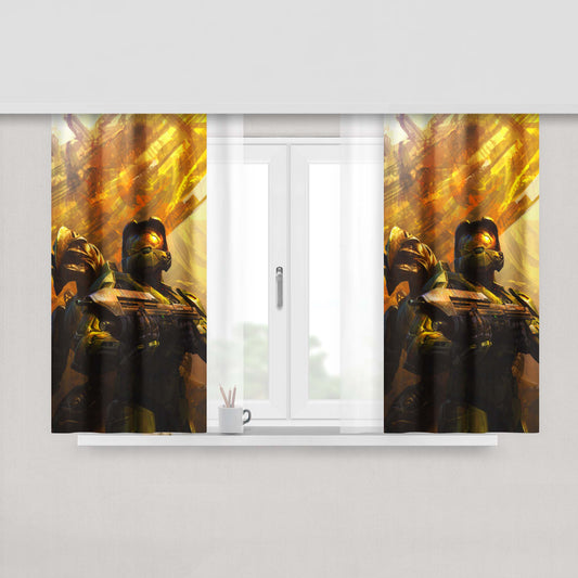 Halo Space Marine Fabric Window Curtains