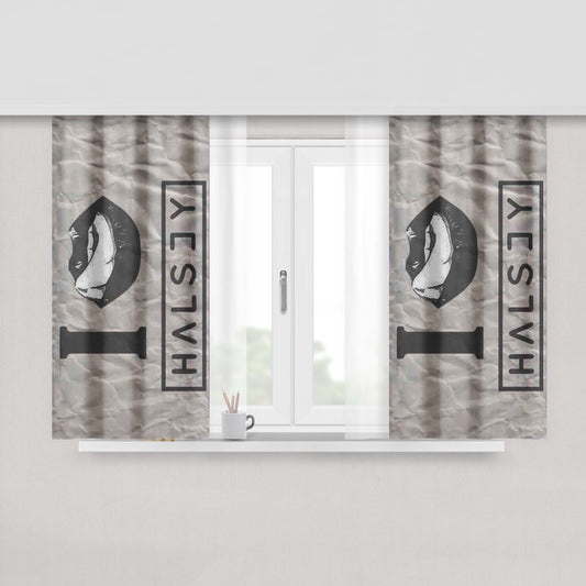 Halsey I Love Halsey Fabric Window Curtains