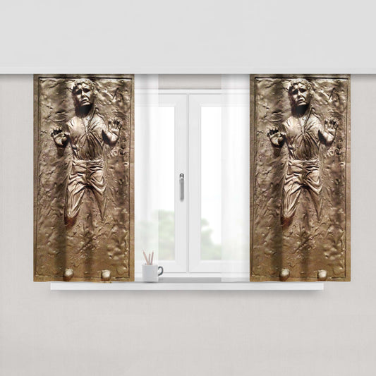 Han Solo Frozen In Carbonite Fabric Window Curtains