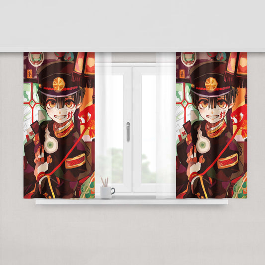Hanako Kun Kamome Gakuen Ghosts Fabric Window Curtains
