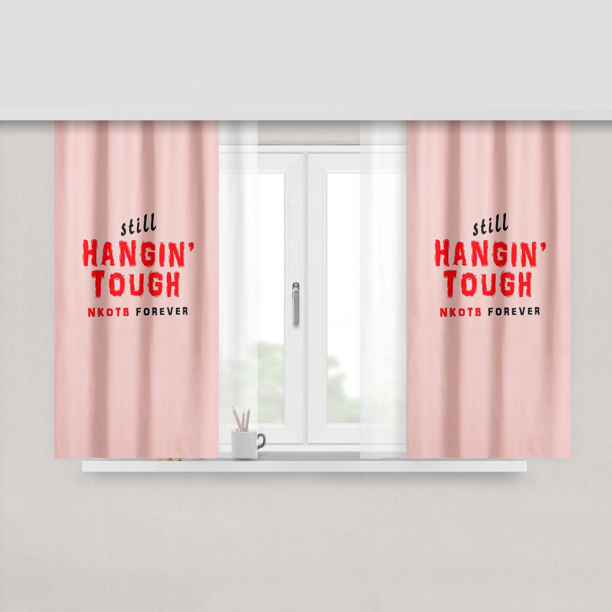 Hangin Tough Inspired Nkotb Fabric Window Curtains