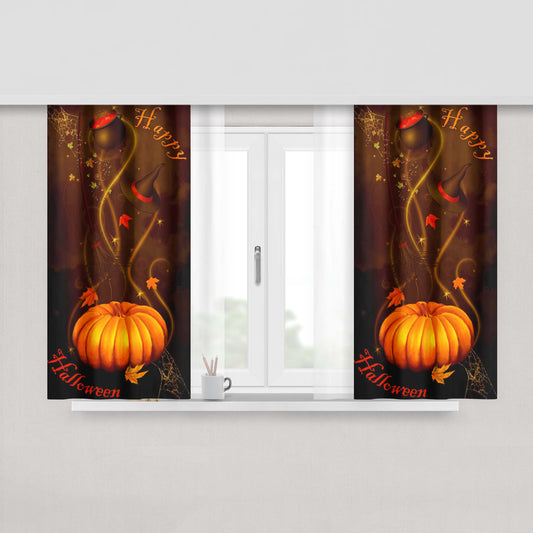 Happy Halloween Fabric Window Curtains