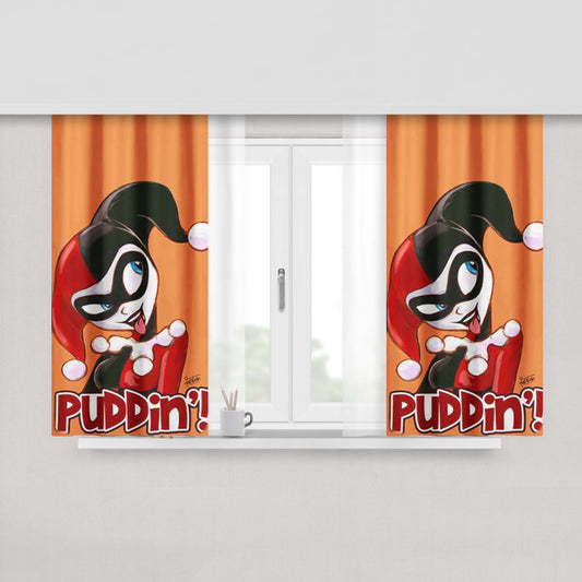 Harley Sketch Fabric Window Curtains