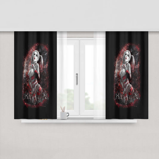 Harleyquinn Fabric Window Curtains