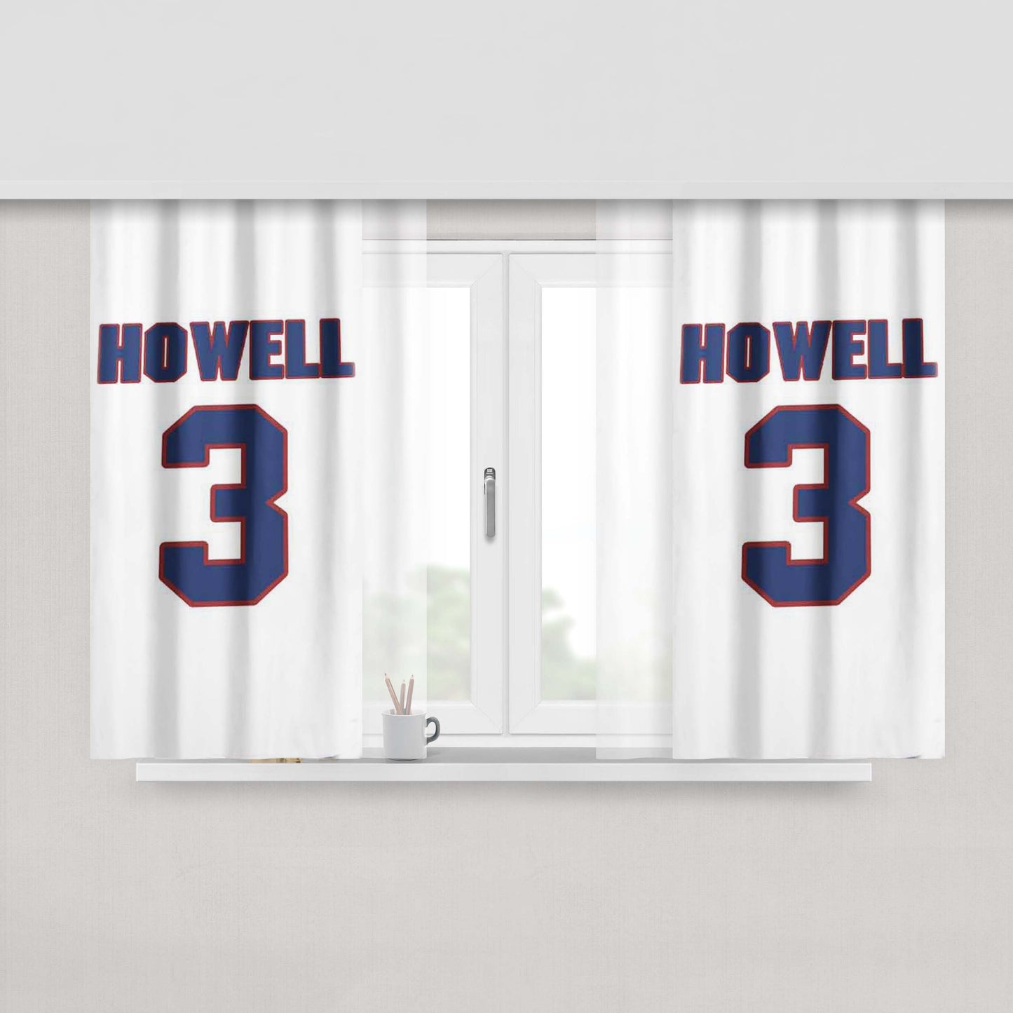 Harry Howell National Hockey Fabric Window Curtains