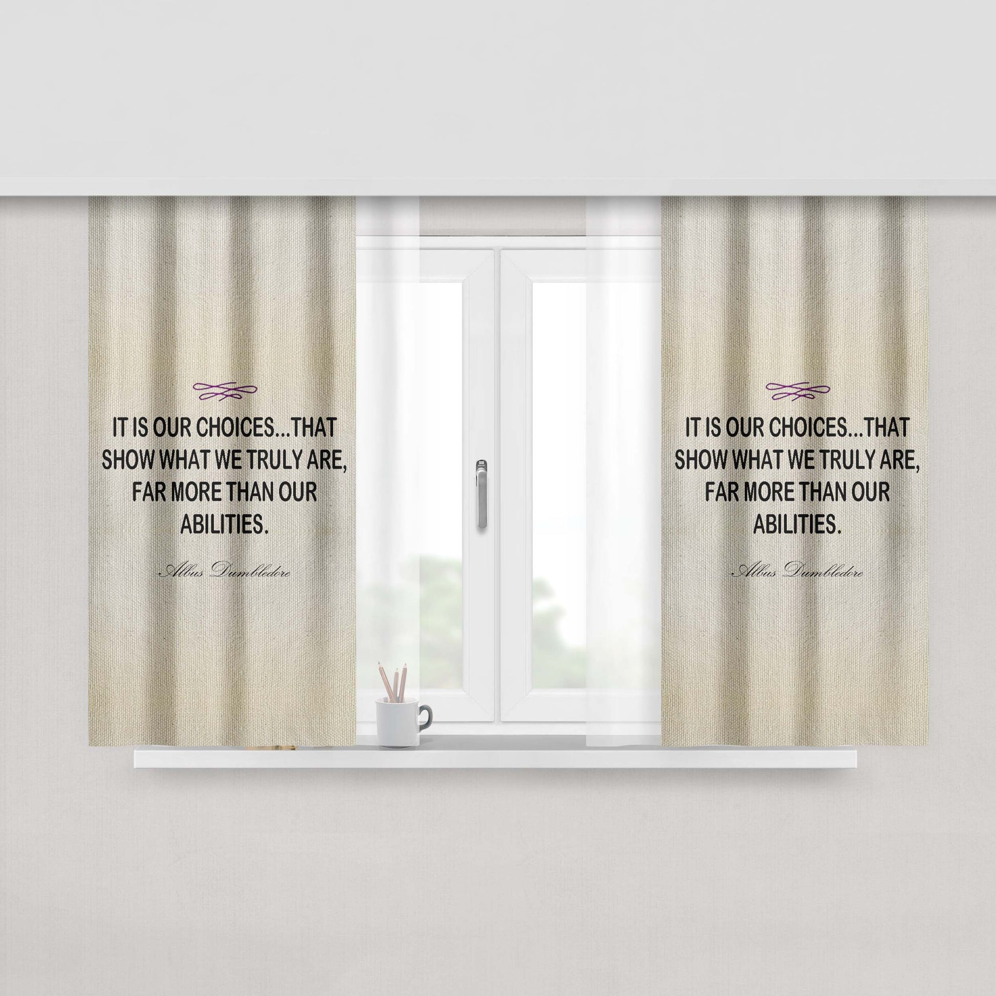 Harry Potter 4 Fabric Window Curtains