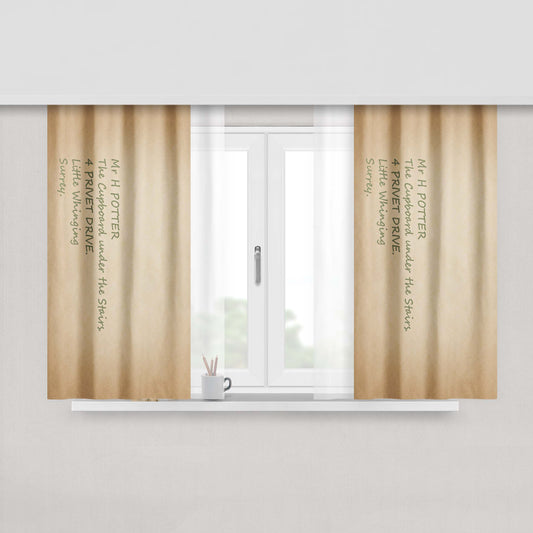 Harry Potter Address Fabric Window Curtains