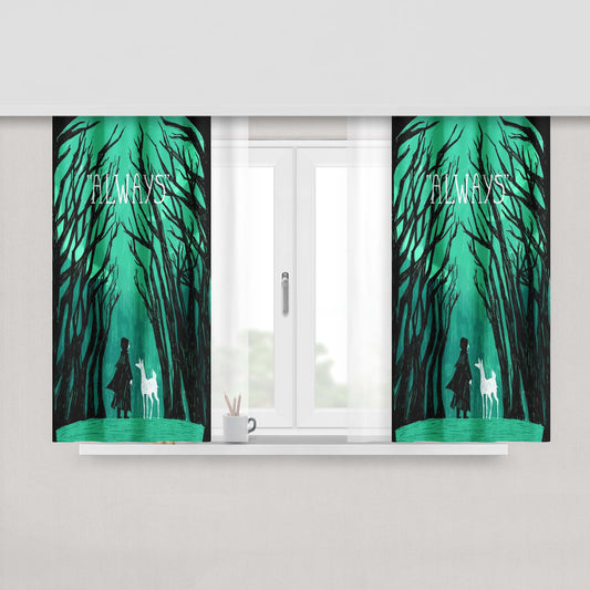 Harry Potter After All This Time Always Fabric Window Curtains