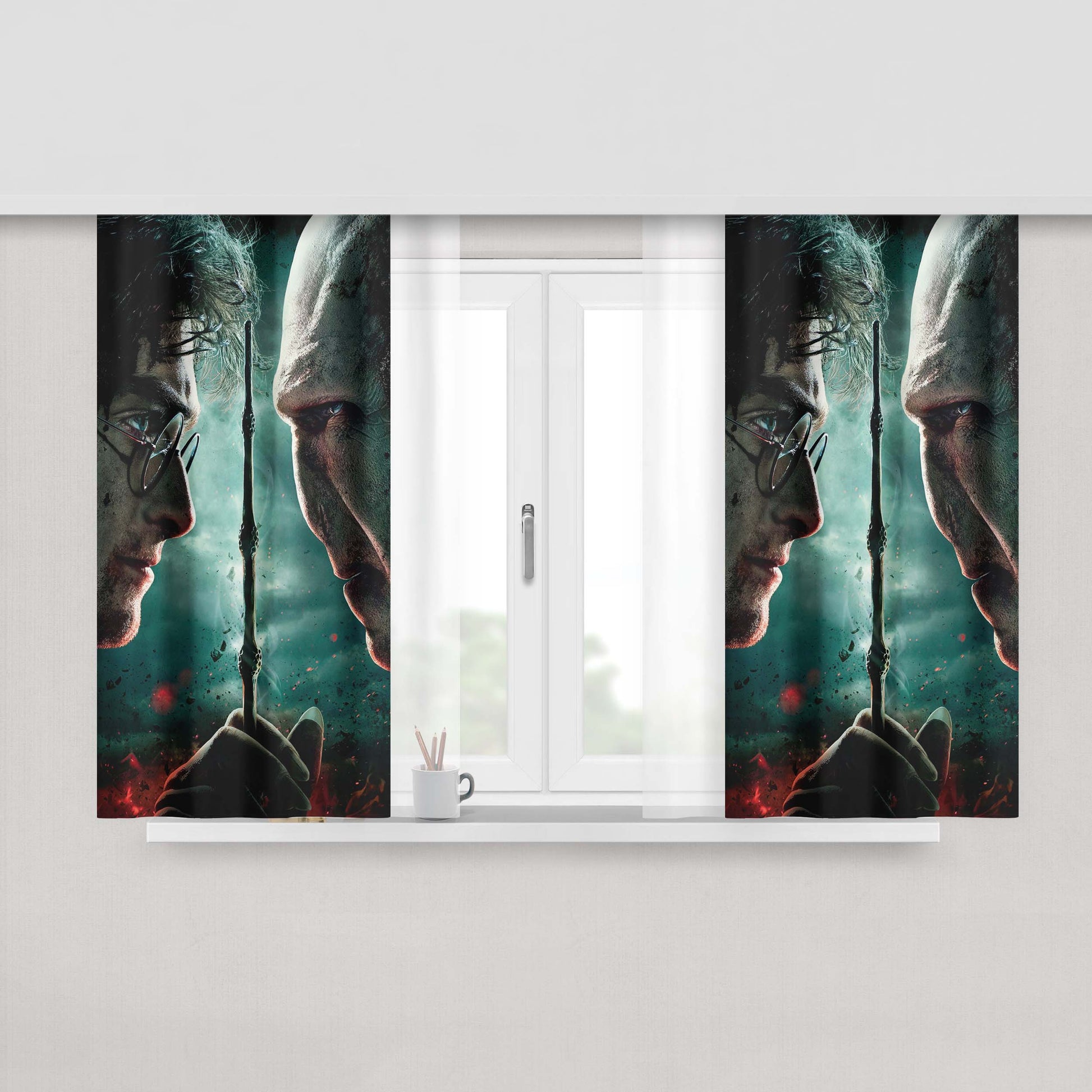Harry Potter And The Deathly Hallows Fabric Window Curtains
