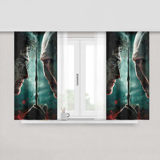 Harry Potter And The Deathly Hallows Fabric Window Curtains