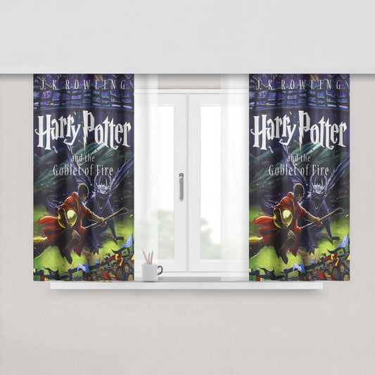 Harry Potter And The Goblet Of Fire New Book Cover Fabric Window Curtains