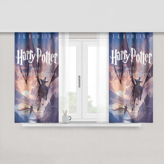 Harry Potter And The Order Of The Phoenix New Book Cover Fabric Window Curtains