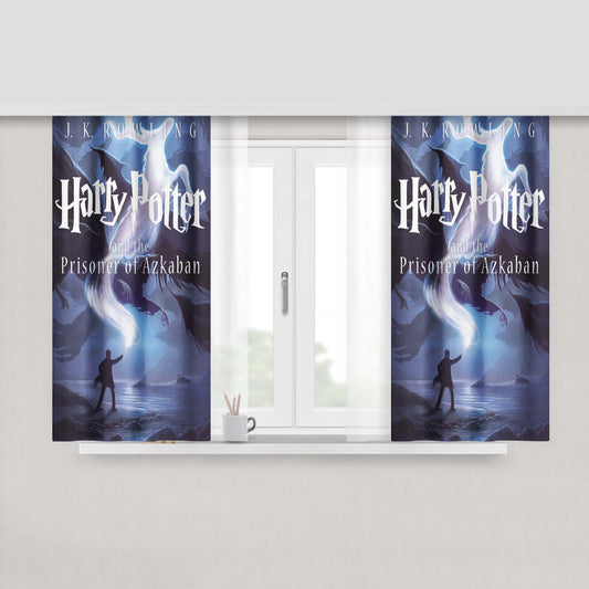 Harry Potter And The Prisoner Of Azkaban New Book Cover Fabric Window Curtains