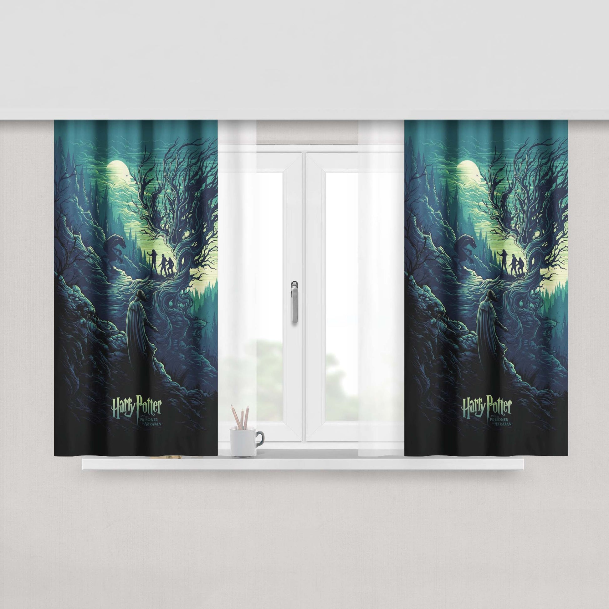 Harry Potter And The Prisoner Of Azkaban Fabric Window Curtains