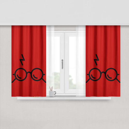 Harry Potter Art Symbol Fabric Window Curtains