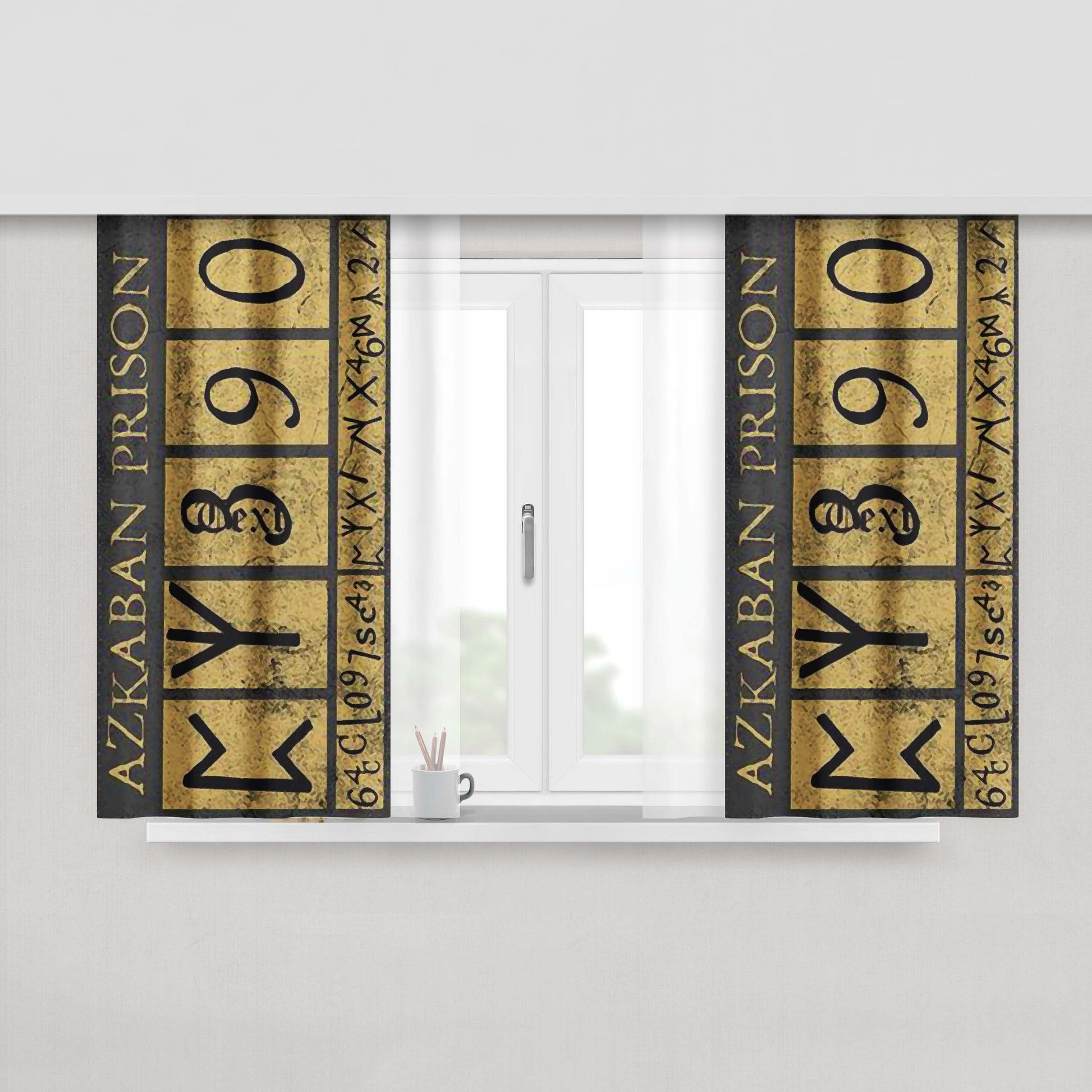 Harry Potter Azkaban Prison Fabric Window Curtains