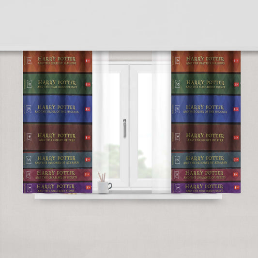 Harry Potter Book Fabric Window Curtains