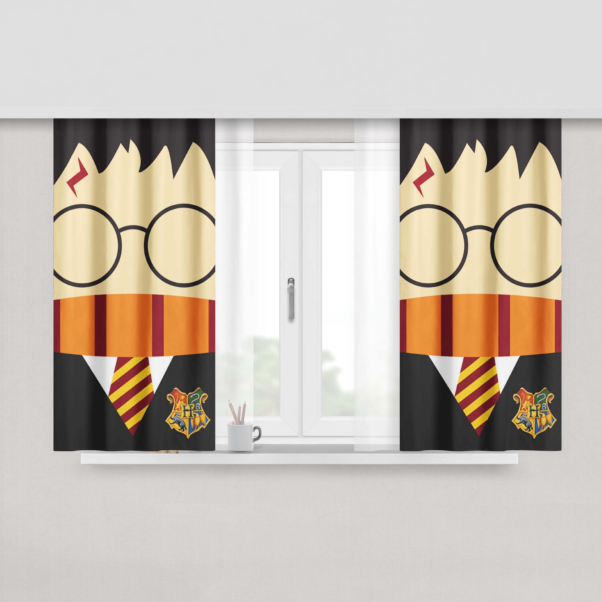 Harry Potter Cartoon Fabric Window Curtains