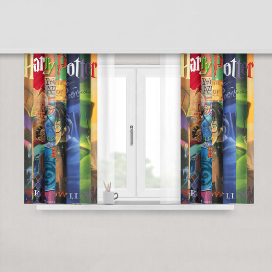 Harry Potter Cover Books Fabric Window Curtains