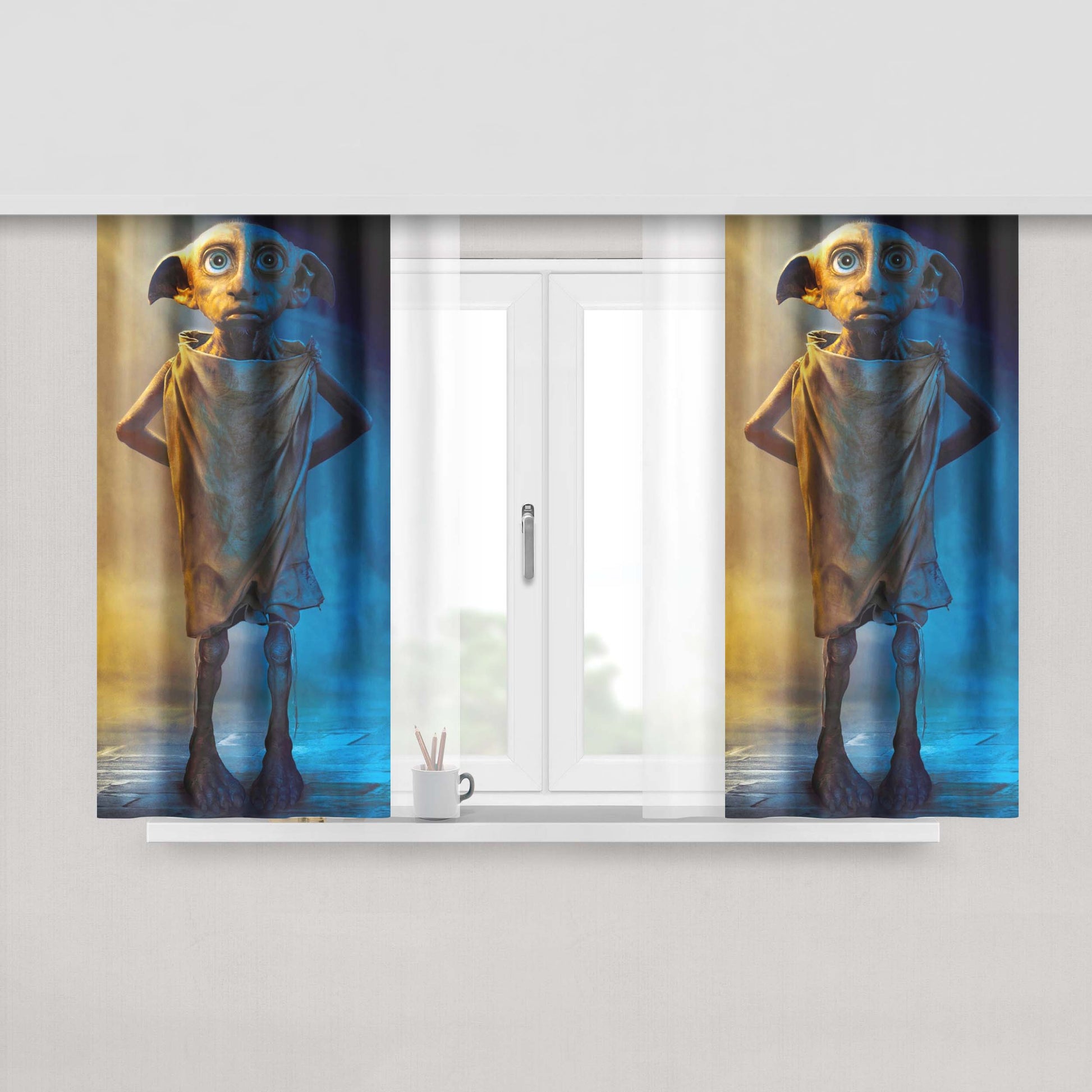 Harry Potter Dobby Is Free Fabric Window Curtains