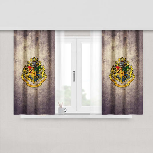 Harry Potter Emblem Fabric Window Curtains