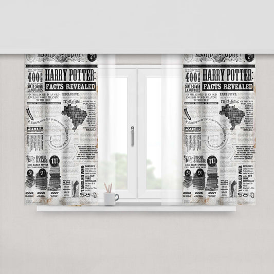 Harry Potter Facts Revealed Fabric Window Curtains