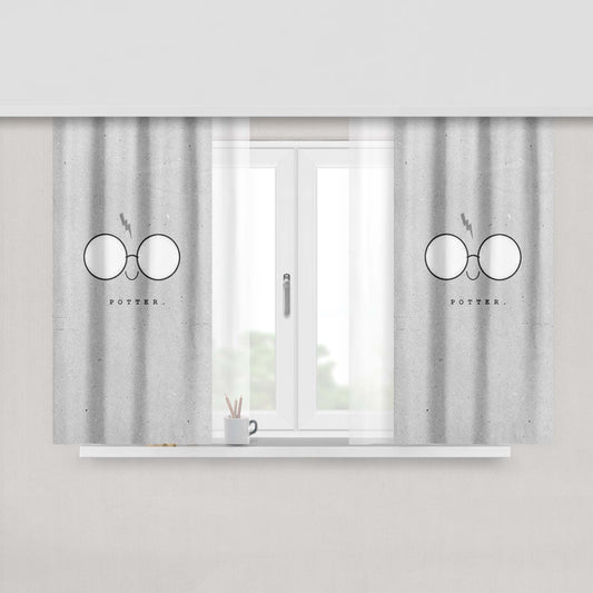 Harry Potter Head Fabric Window Curtains